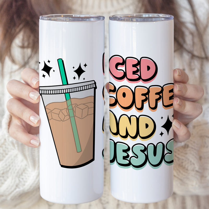 Iced Coffee And Jesus Tumbler